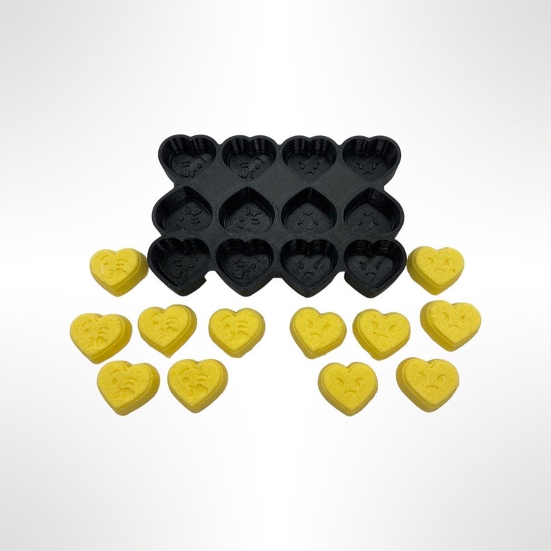 Micro Mini Heart Emoji Bath Bomb Mold Etsy Micro mini heart emoji bath bomb mold etsy