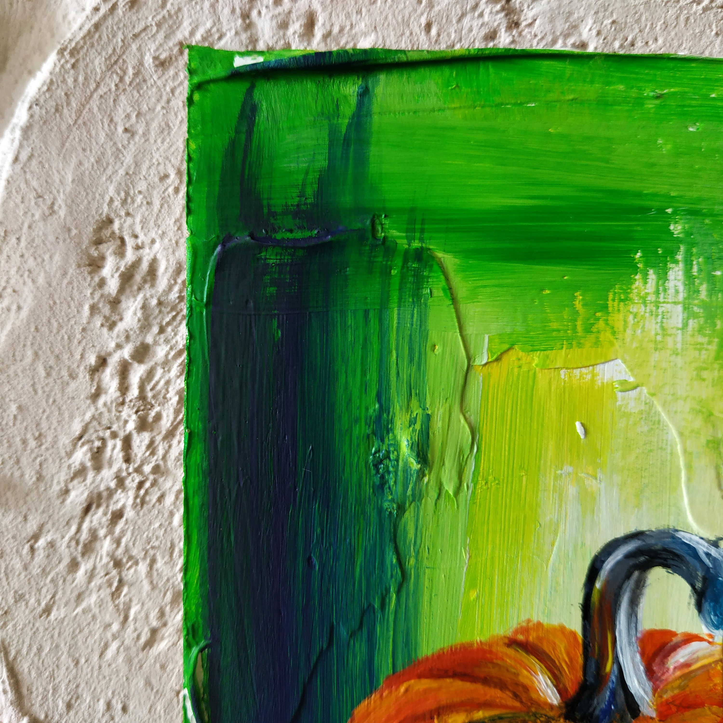 Pumpkin Painting Original Acrylic Halloween Pumpkin Art | Etsy