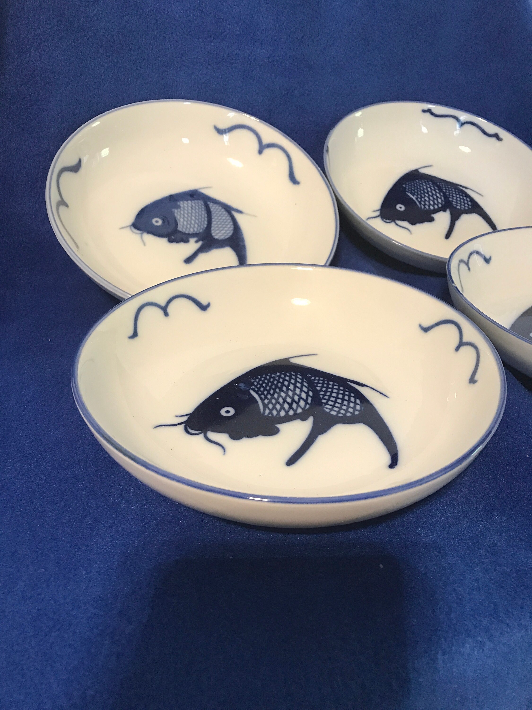 Unique 7 Koi Fish Vintage Koi Handed Painted Plate / Etsy UK