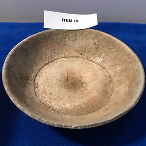Vintage hand painted and crafted plant Chinese rice soup bowl antique