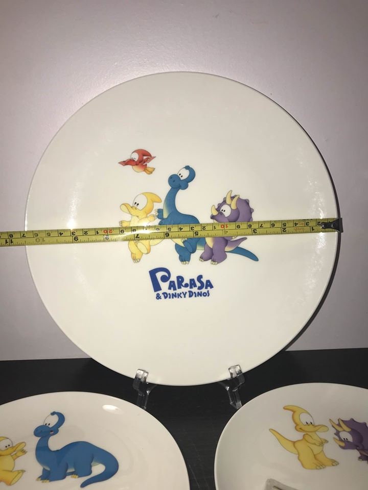 New Parasa & Dinky Dinos Dinner Plates Set Collected Since - Etsy UK