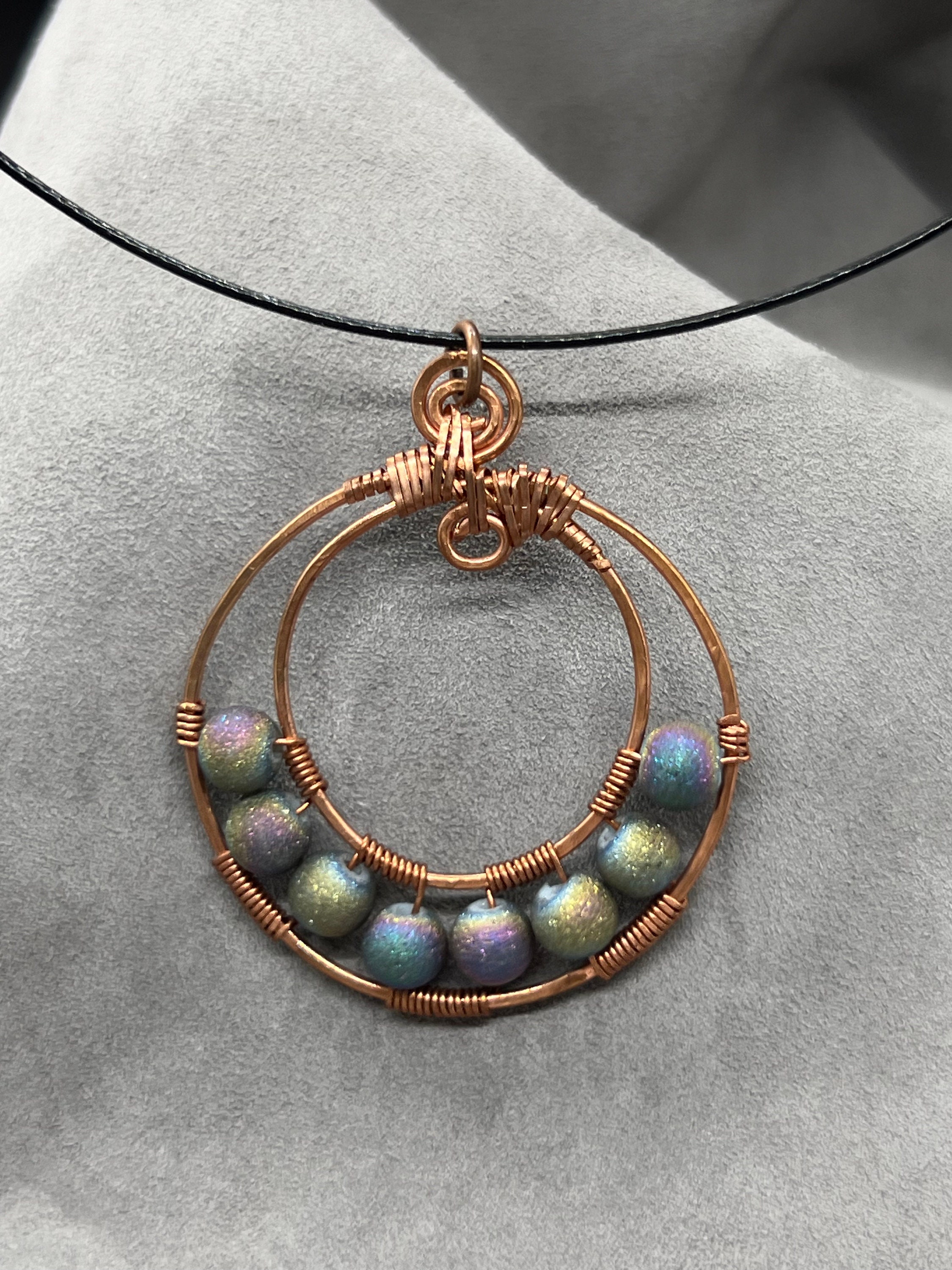 aqua blue earrings wire wrapped jewelry copper earrings blue