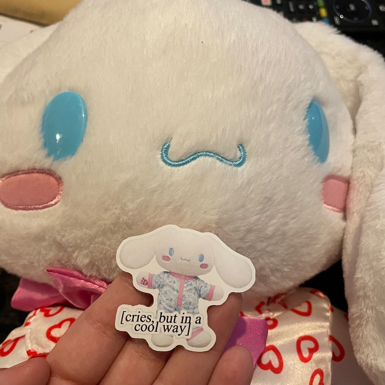 Cinnamoroll Build A Bear Meme Sticker Sanrio Stickers and Stationary
