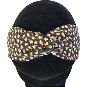 Double headband/flower headband/coloured headband/elegant and glamorous headband/women&#39;s headband/cotton headband/fancy headband/Headband/twist
