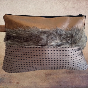Kit hecho a mano, bolsa, piel sintética, artículos esenciales para mujer, mini bolsa de maquillaje, femenina, clutch, regalo para mujer, abuela y mamá