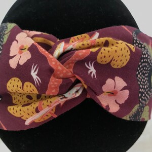 Dubbele hoofdband / bloem hoofdband / gekleurde hoofdband / elegante en glamoureuze hoofdband / vrouwen hoofdband / katoenen hoofdband / fancy hoofdband / hoofdband / twist