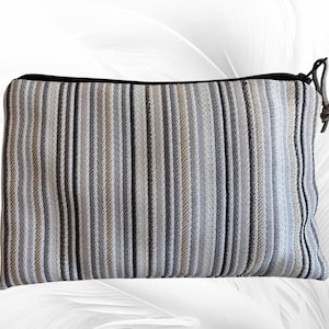Handmade pencil case, striped pencil case, women&#39;s essentials, mini makeup bag, pouch, women&#39;s gift, grandma&#39;s gift, mom&#39;s gift