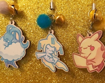 Sleepy Pokes Wooden 1.5" Charms