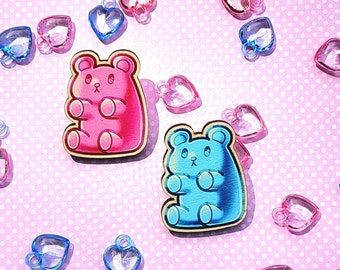 Gummé Bear wood pins