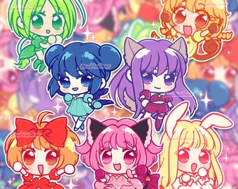 Mew Mew Power - chibi holographic stickers