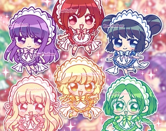 Café Mew Mew - chibi holographic stickers