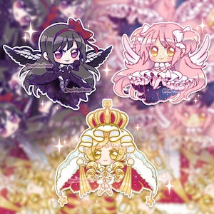 Puella Magi Ultimate Holy Demon chibi holographic stickers image 1