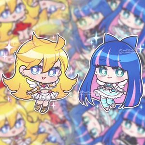 Anarchy Sisters chibi holographic stickers image 2