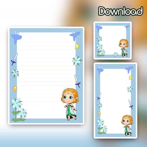 Zelda TOTK Printable Notepad Stationary Cute Journal Planner _ Digital Download