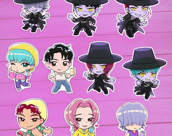 Saja Boys - Kpop Idol Stickers , Soda pop version