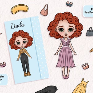 Paper Dolls Dress up Kit, DIY, Blythe