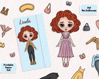 Paper Dolls Dress up Kit, DIY, Blythe