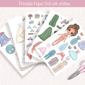 Printable Paper Doll, Blythe Paper Doll, Paper DIY, Dress up Cut Out ...