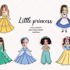 Princess YourSelf DIY, Add your Own Photo, Princess Birthday Party, Craft for Kids