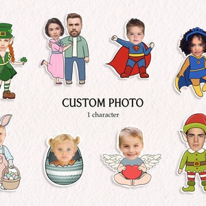 Custom photo, printable, face, birthday, people, party