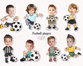 Football Add your Own Photo, Birthday Party, Photo Craft