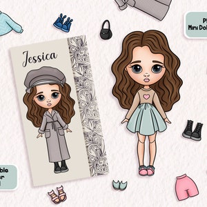 Paper Dolls Printable for Kids, Paper doll house, DIY