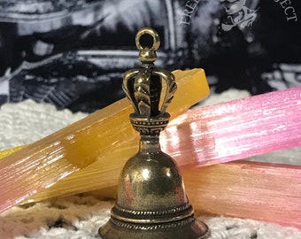 Small Bronze Altar Bell | Witch Bell | Cleansing Bell | Hand Bell