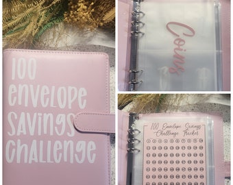 100 Envelope Savings Challenge Binder | Budget Planner | Cash Stuffing | Cash Envelopes | Savings Challenge | Cash Stuffing Binder |