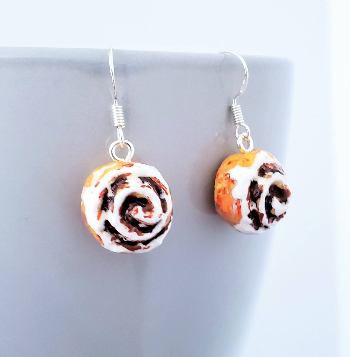 Handmade Cinnamon Roll Earrings Etsy
