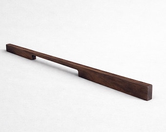 Minimalist walnut wood handles, Ikea pax upgrade, new design, 60cm.