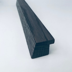 Minimalistische handgefertigte schwarze Eichenholzgriffe, 15-30 cm