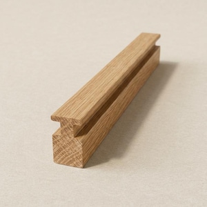 Tiradores de madera para armarios – Tiradores de cajón de roble macizo, herrajes minimalistas para cocina y armario, diseño escandinavo