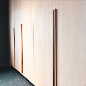 Minimalist oak wood handles, Ikea pax upgrade 120cm. image 1