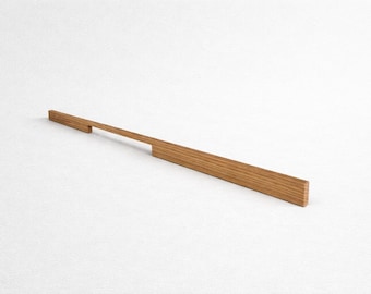 Solid Oak Wardrobe Handle, Wooden Cabinet Pull, Long Drawer Pull for IKEA Pax