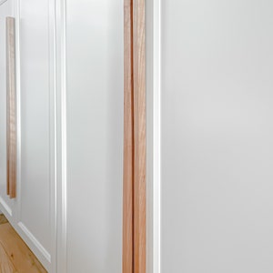 Minimalist oak wood handles 130cm, 140cm, Ikea pax upgrade. image 7