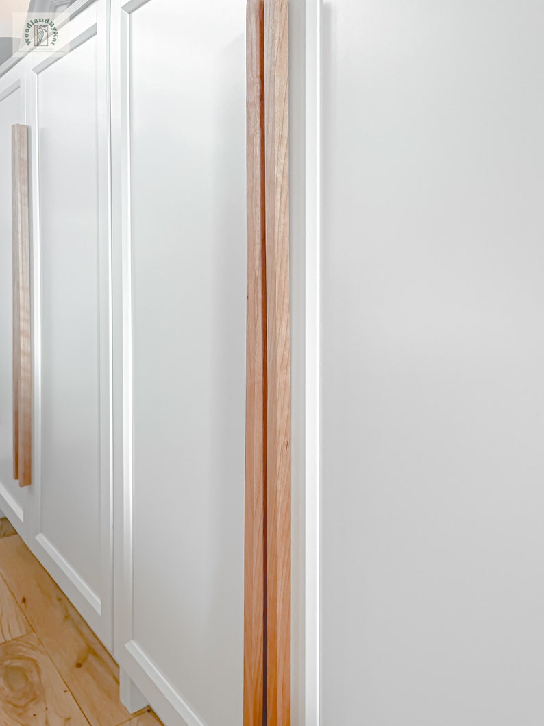 Minimalist oak wood handles 130cm, 140cm, Ikea pax upgrade. image 7