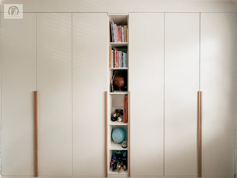 Minimalist oak wood handles, Ikea pax upgrade 120cm. image 8