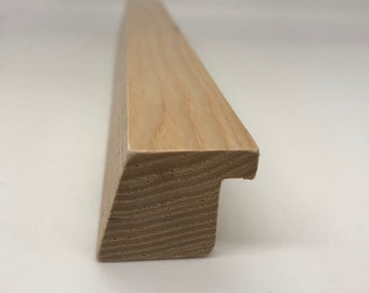 Minimalist ash wood handles, cabinet pulls, 75-90cm.