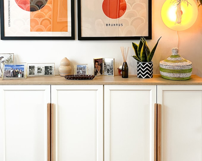 Sleek Minimalist Pine Wood Handles - Cabinet & Wardrobe Renovation Essentials