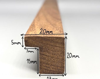 Minimalist walnut wood handles, Ikea pax upgrade, new design, 35-50cm