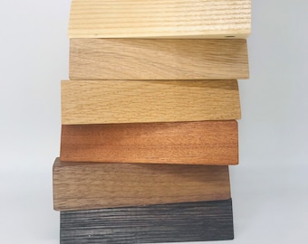 Minimalist, handmade solid pine wood handles, 35-50cm.