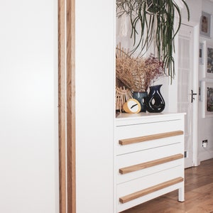 Minimalist oak wood handles 130cm, 140cm, Ikea pax upgrade. image 1