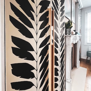 Minimalist oak wood handles, Ikea pax upgrade, new design, 60cm.