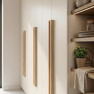 Poignées de meubles en pin, poignées IKEA PAX, poignées en bois massif, quincaillerie de cuisine, poignées de penderie
