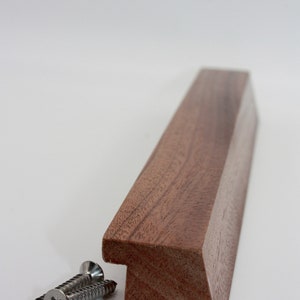 95-140cm walnut wood handles, minimalist, handmade wardrobe handles. image 6