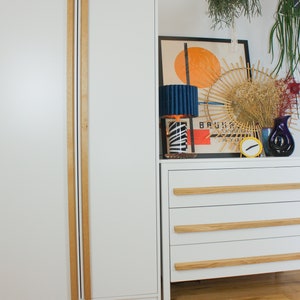 Minimalist oak wood handles, Ikea pax upgrade 120cm. image 6