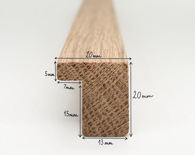 Minimalist oak handles, Ikea pax upgrade, new design, 35-70cm.