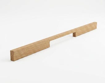 Minimalist Oak Cabinet Handle Solid Wood Drawer Pull IKEA Pax UK