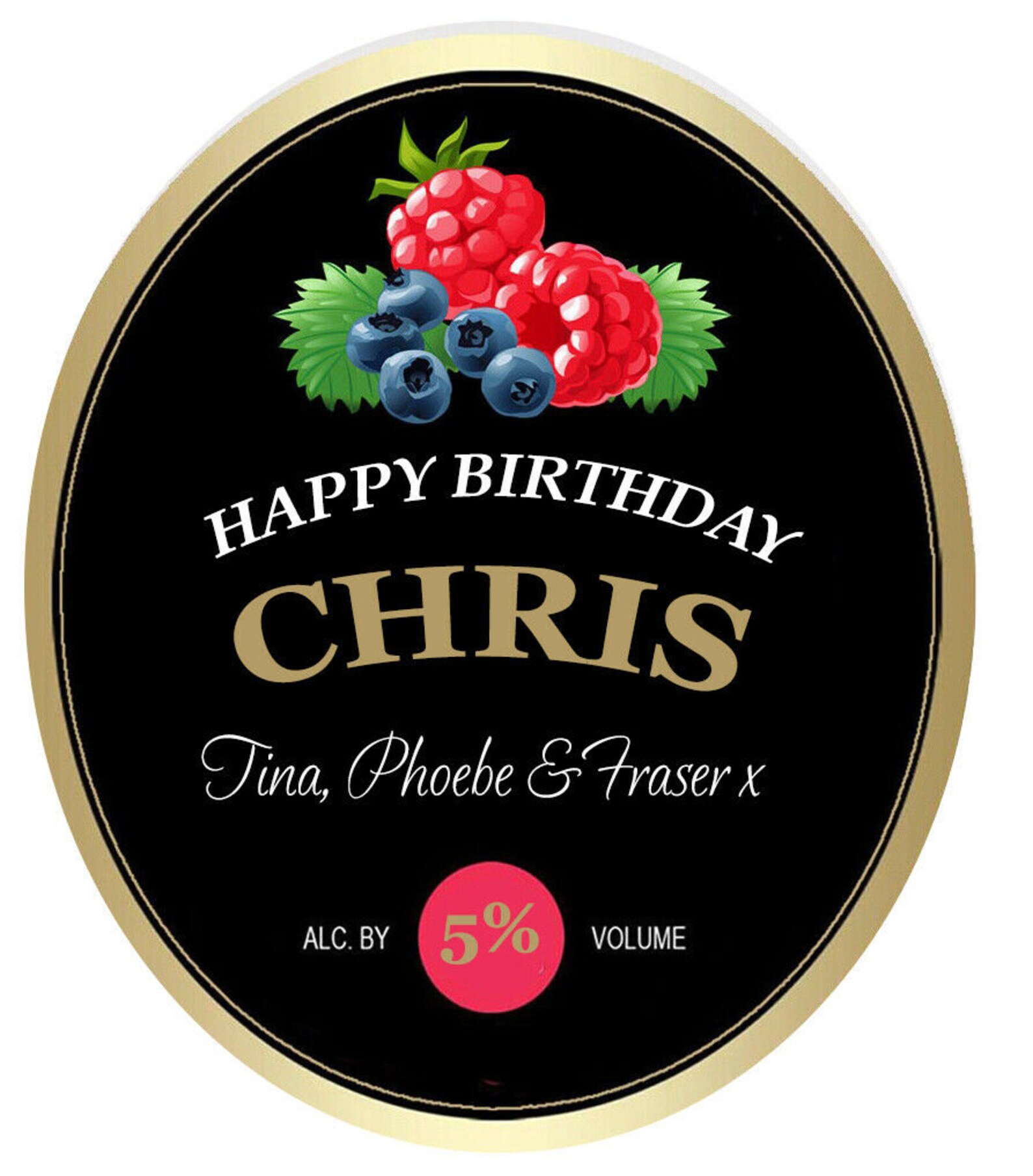 X 2 Personalised Kopparberg Cider Labels BIrthday Gift Etsy