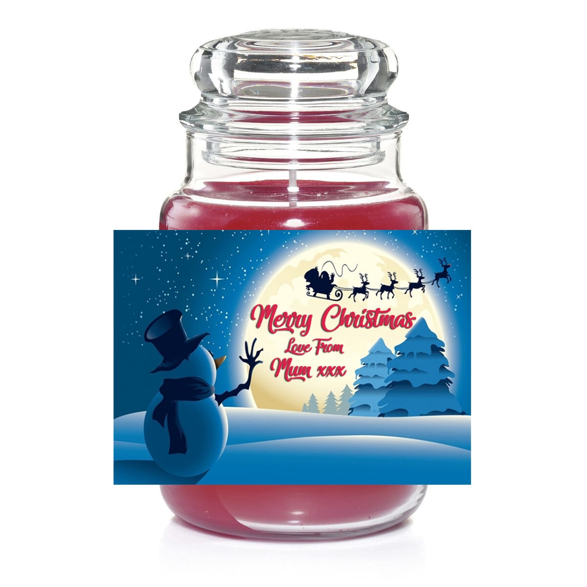 Personalised Christmas Yankee Candle Lable Xmas 2020 Gift Etsy